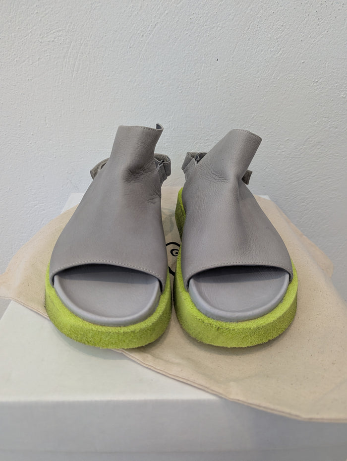 Lofina Grey/Lime Sandals 5 RRP £255