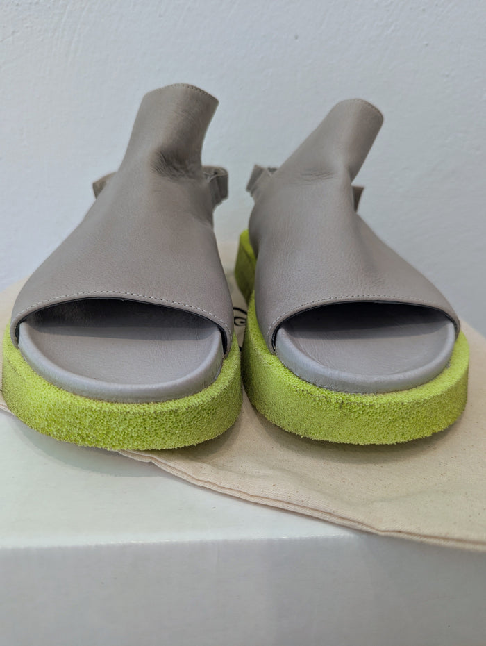 Lofina Grey/Lime Sandals 5 RRP £255