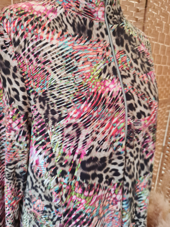 Looxent Peter Hahn multi pattern dress 12 NWT