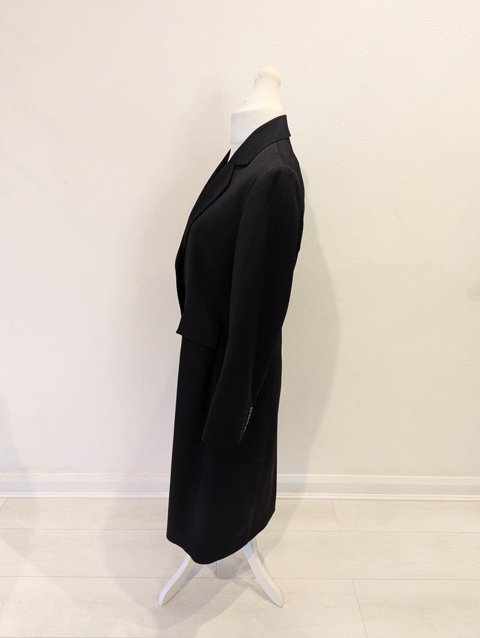 Louise Kennedy Vintage Long Black Coat 10