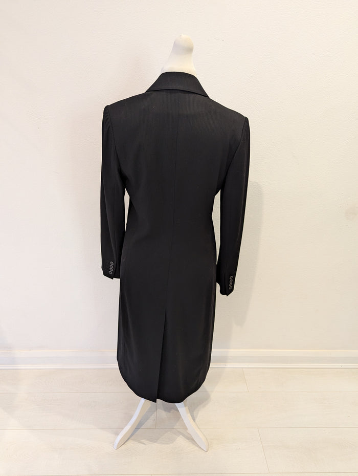 Louise Kennedy Vintage Long Black Coat 10