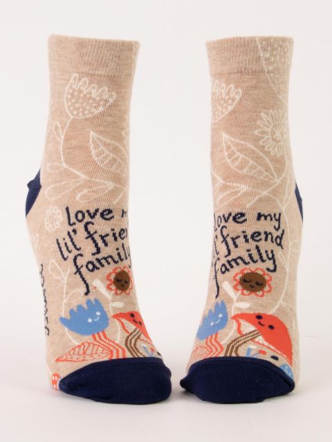Love My Lil' Friend Family W-Ankle Socks BLUEQ