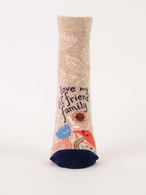 Love My Lil' Friend Family W-Ankle Socks BLUEQ