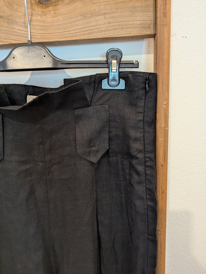 Luel  Black Wide Leg Trousers 10 RRP £160