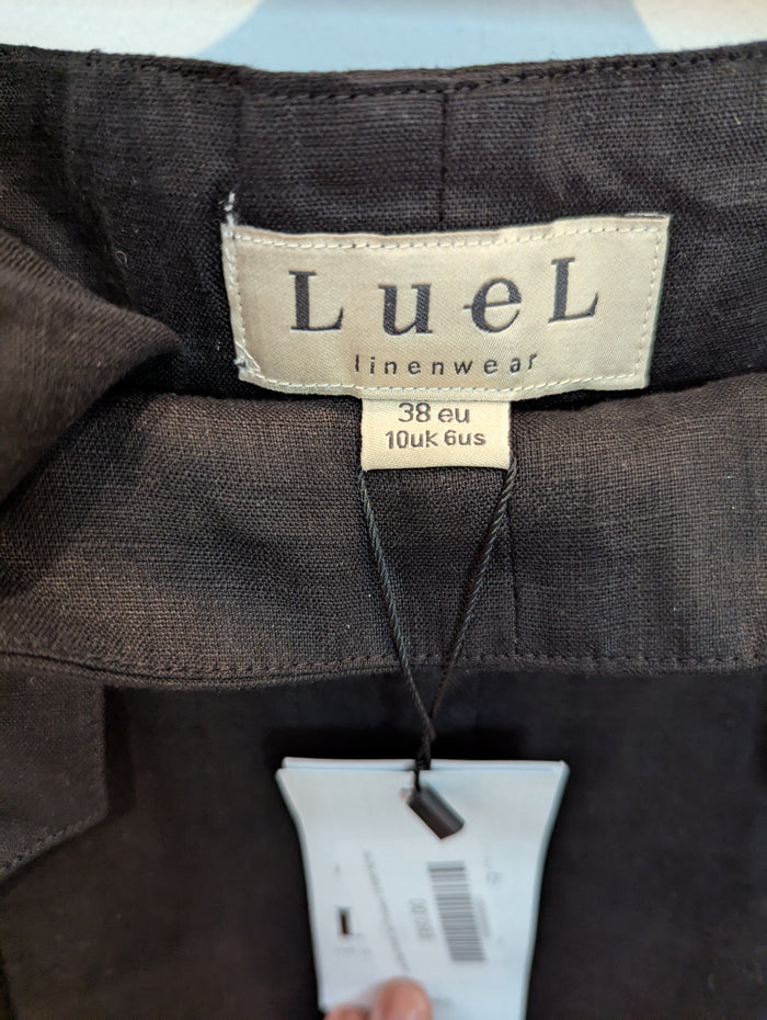 Luel  Black Wide Leg Trousers 10 RRP £160