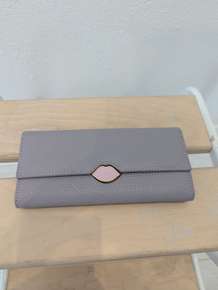 Lulu Guinness purple Cora wallet RRP £165