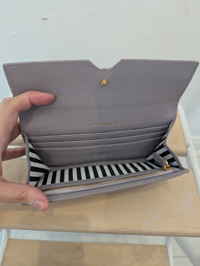 Lulu Guinness purple Cora wallet RRP £165