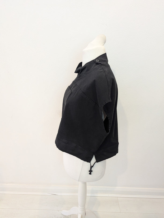 Lurdes Bergada black cropped utility top L