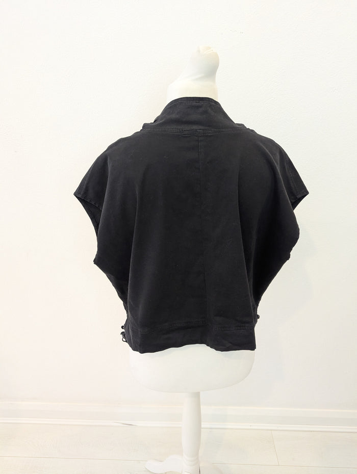 Lurdes Bergada black cropped utility top L