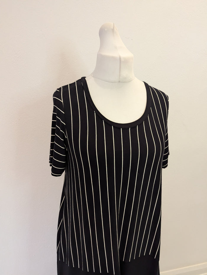 Luukaa Black/White Maxi Dress Size 12 NWT RRP £129