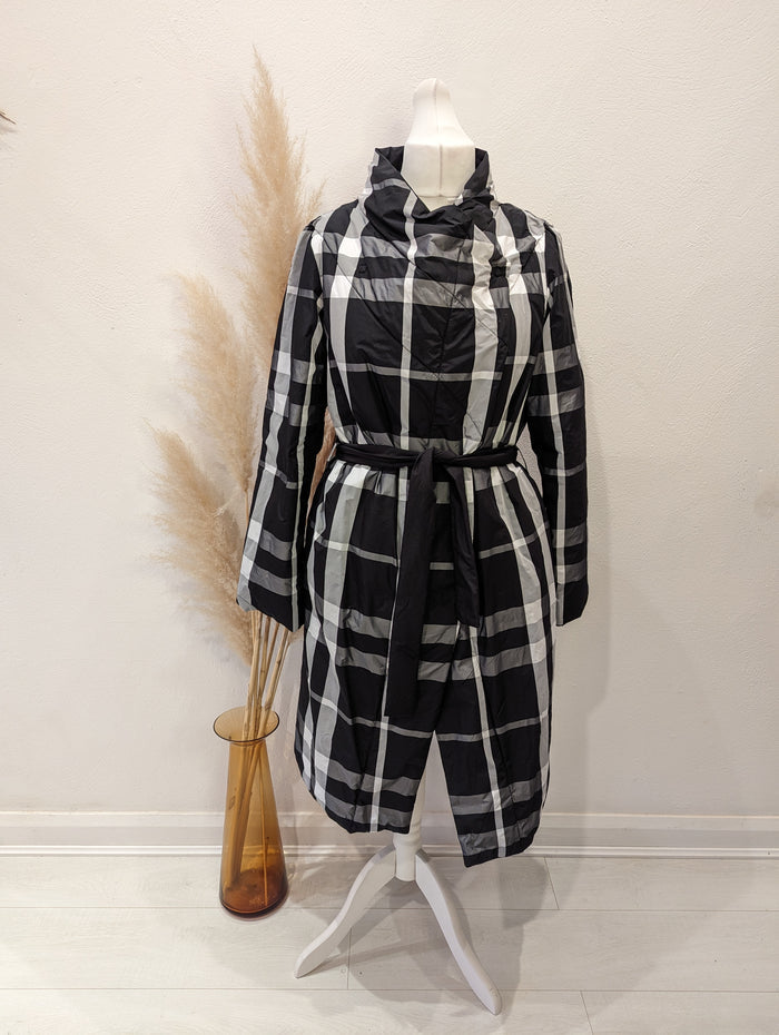 Luukaa reversible checked coat M/L