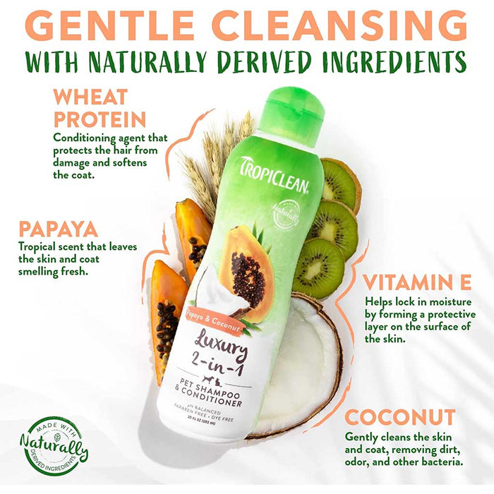 Gentle cleansing ingredients.