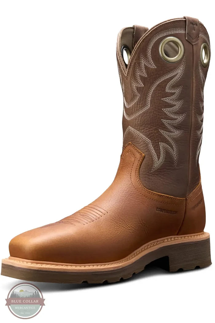 TECOVAS M10083CFS Men's Longhaul Waterproof Square Composite Toe Work Boot angled view