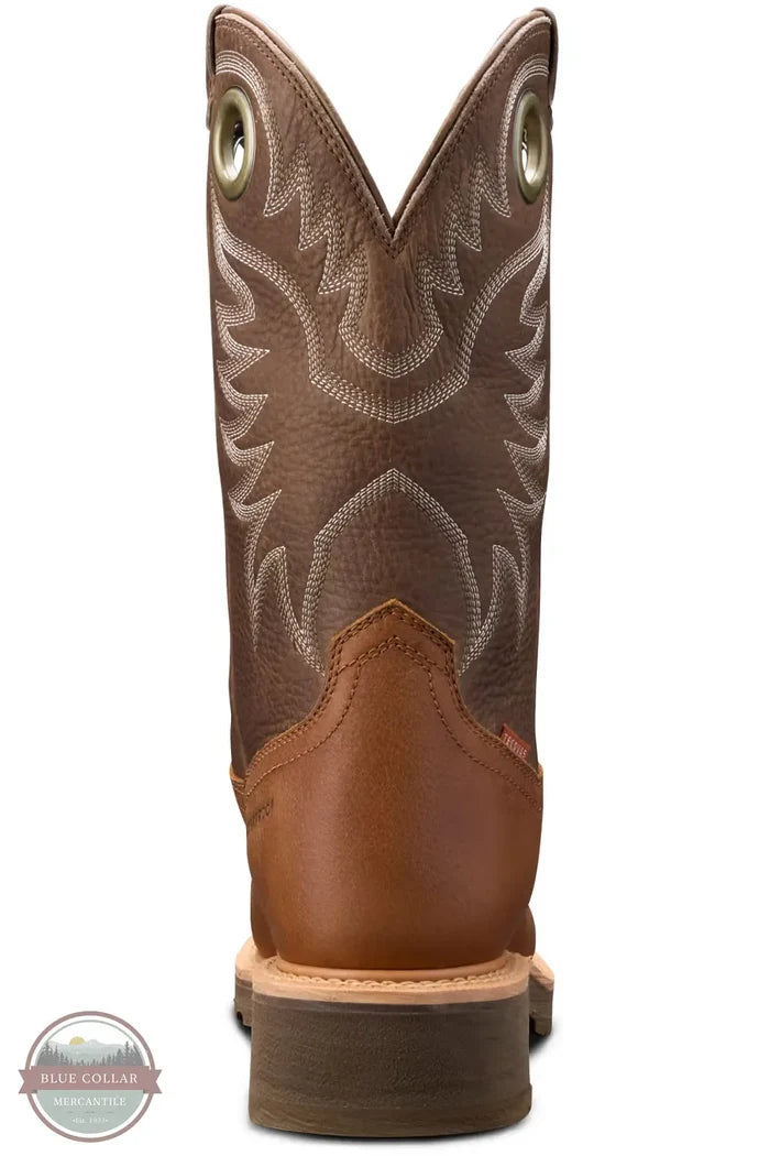 TECOVAS M10083CFS Men's Longhaul Waterproof Square Composite Toe Work Boot heel view