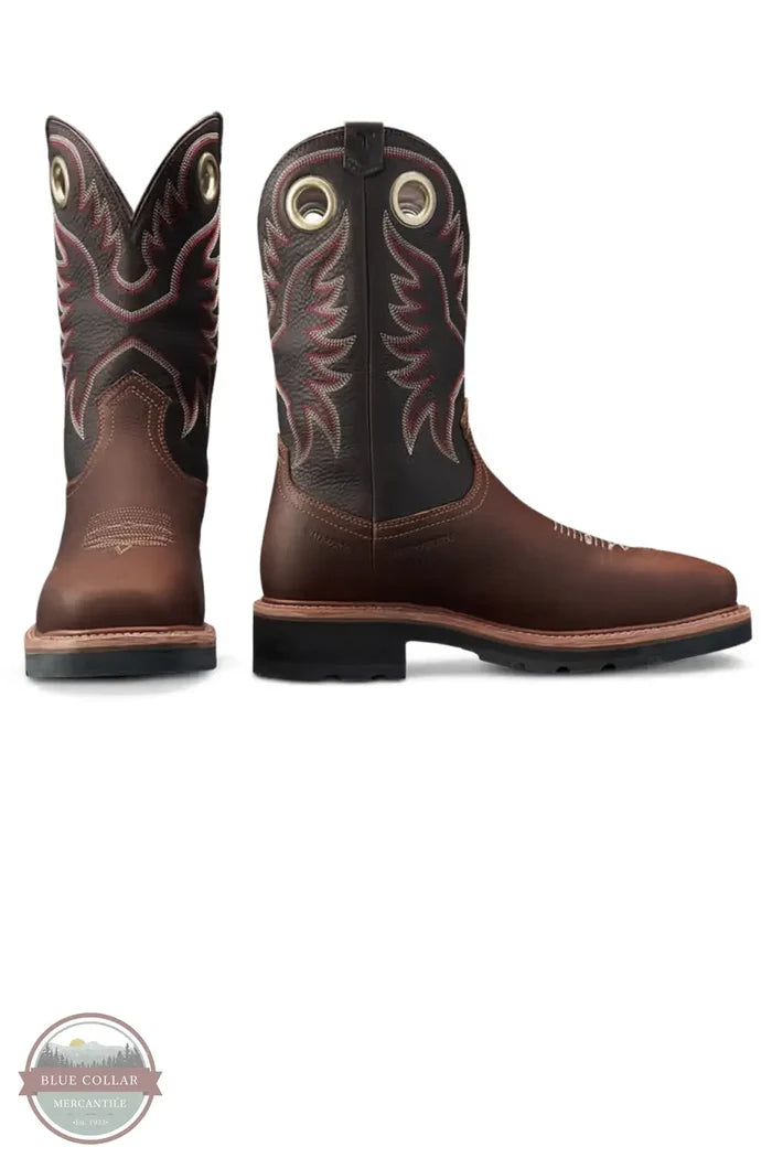 TECOVAS M10083TOB Longhaul Waterproof Square Composite Toe Work Boot shown as pair
