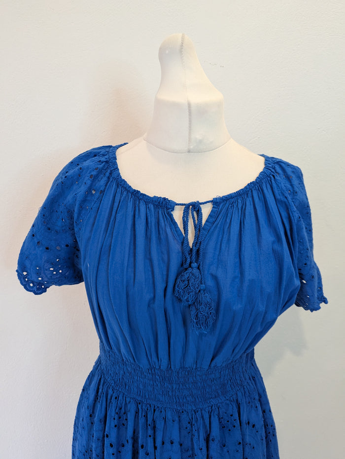 Made in Italy Blue Cotton Dress L