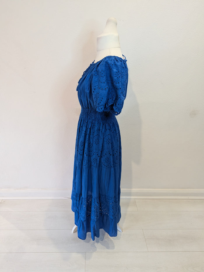 Made in Italy Blue Cotton Dress L