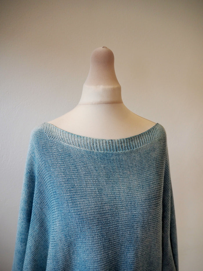Made In Italy Blue Zip Jumper M