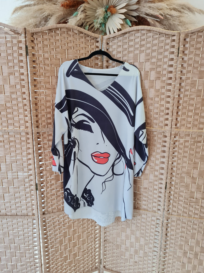 Made in Italy Face dress