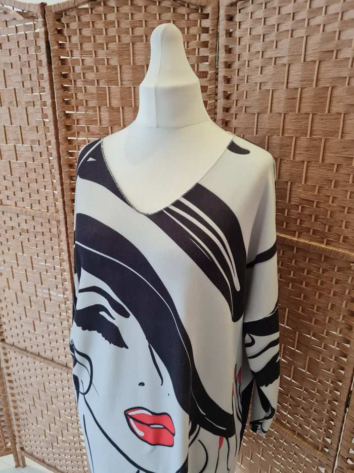 Made in Italy Face dress