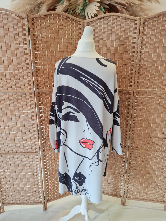 Made in Italy Face dress