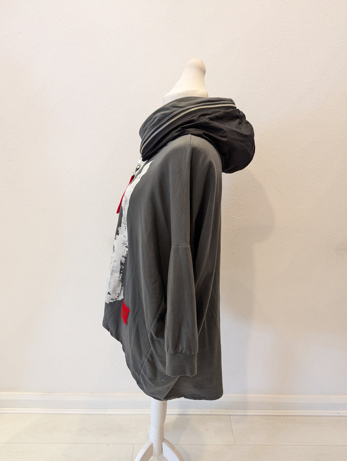 Made In Italy Hooded Top One Size