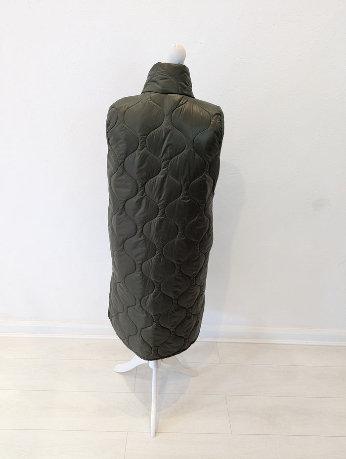Made in Italy Khaki Long Gilet M\L