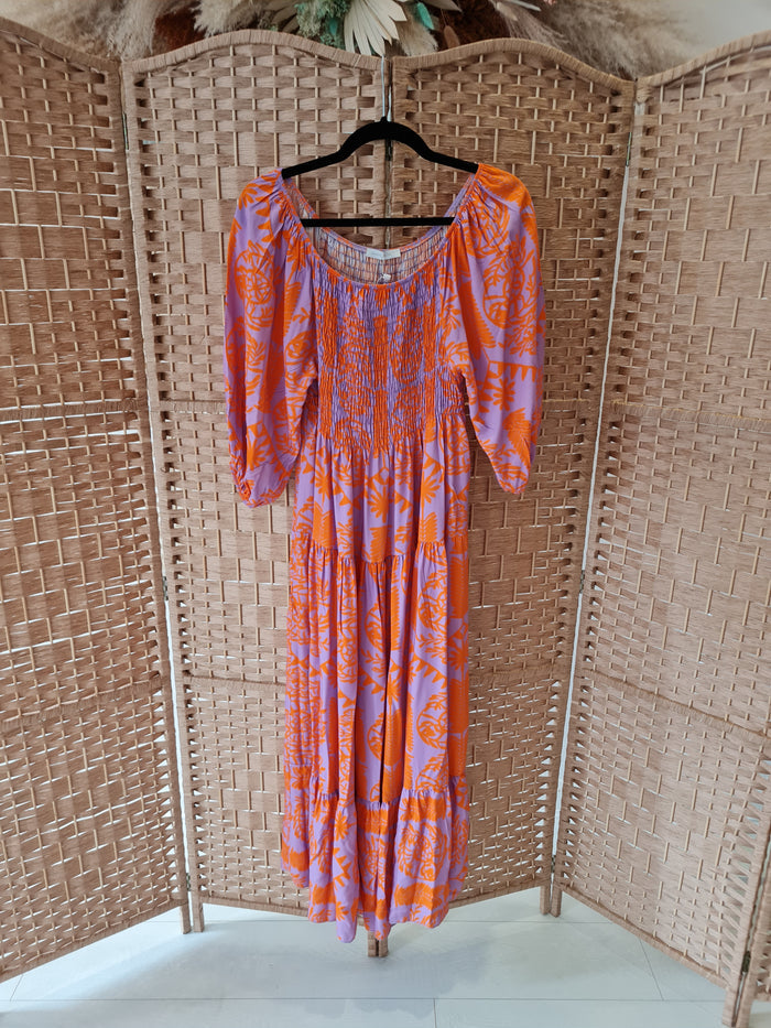Made in Italy Orange/Purple Maxi Size Medium