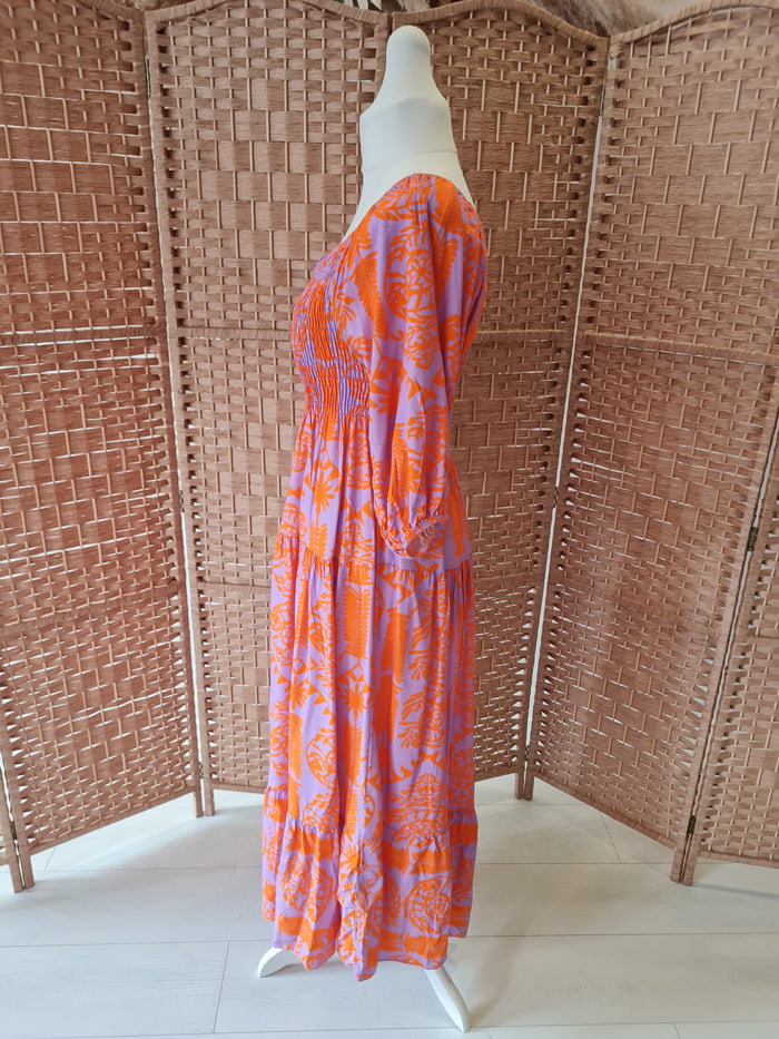 Made in Italy Orange/Purple Maxi Size Medium