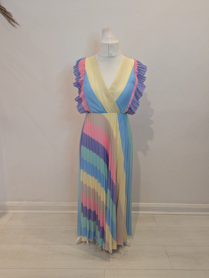 Made in Italy Pastel Stripe Maxi NWT