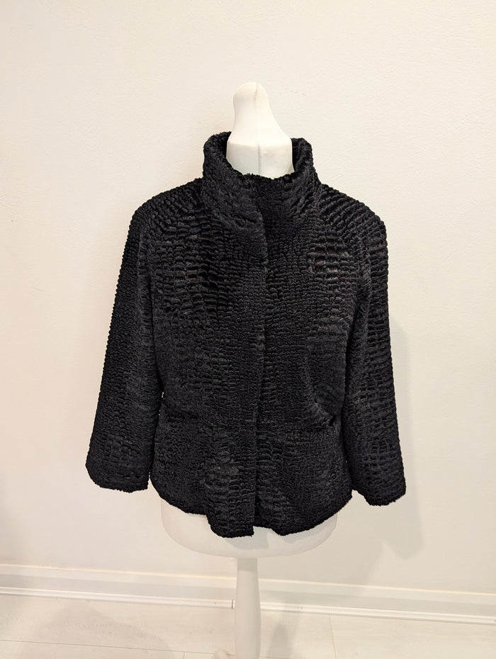 Madeleine Black Chenille Jacket 14