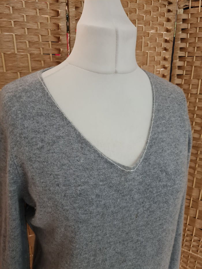 Madeline  Grey Star Cashmere Jumper 14/16