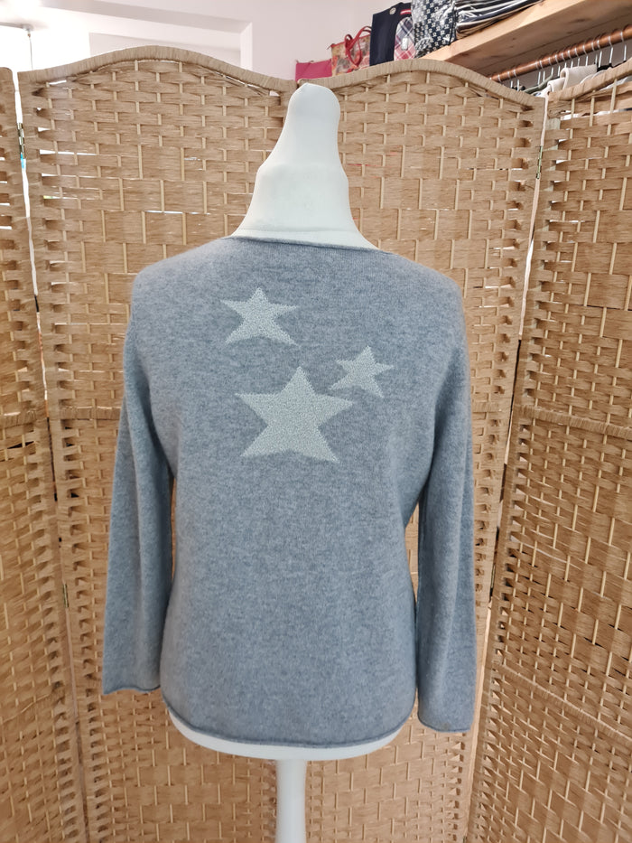 Madeline  Grey Star Cashmere Jumper 14/16