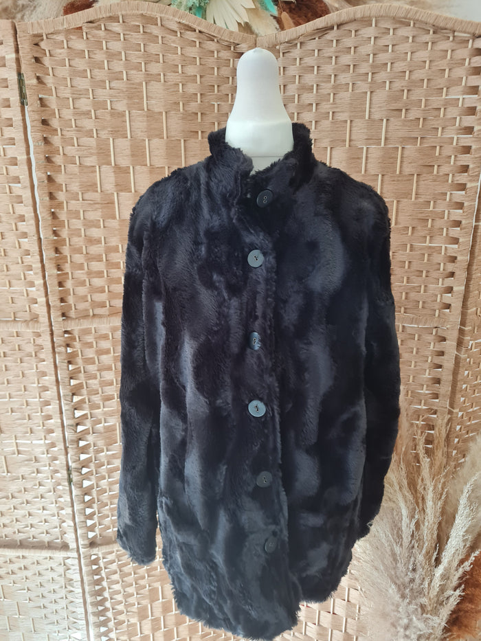 Maloka black fur Jacket M