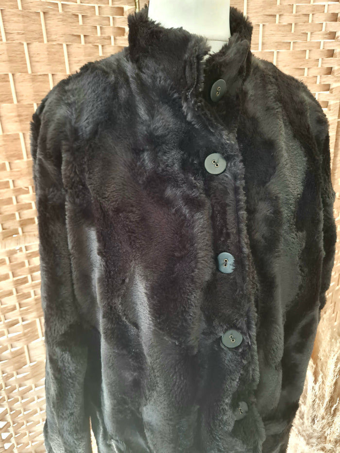 Maloka black fur Jacket M