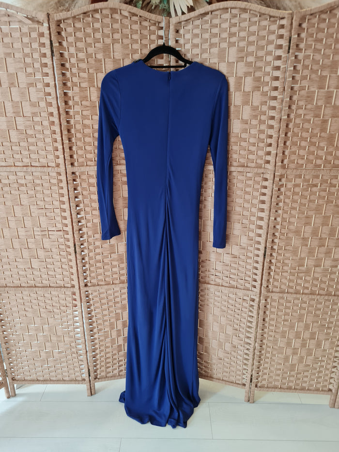 Mango Blue embellished dress M