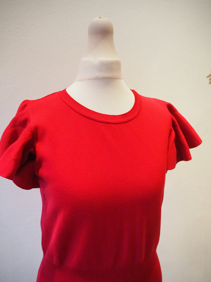 Mango Cerise cropped Jumper M
