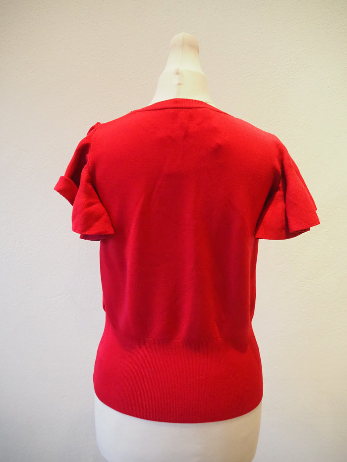 Mango Cerise cropped Jumper M
