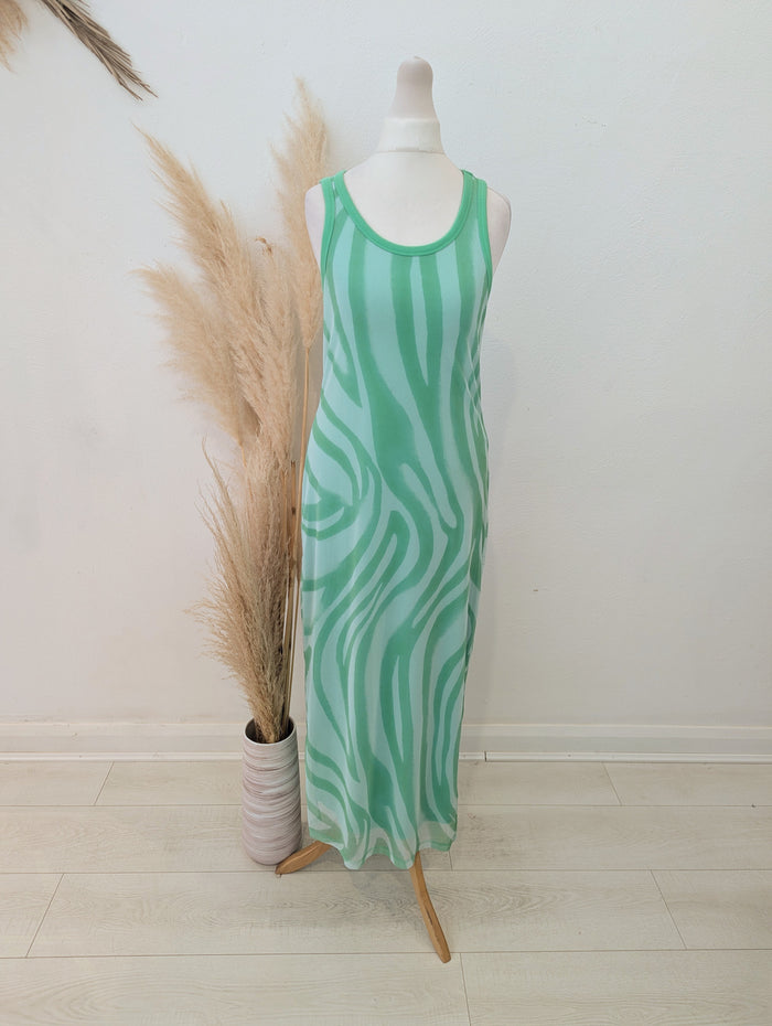 Marc Aurel Green Sleeveless Dress 8