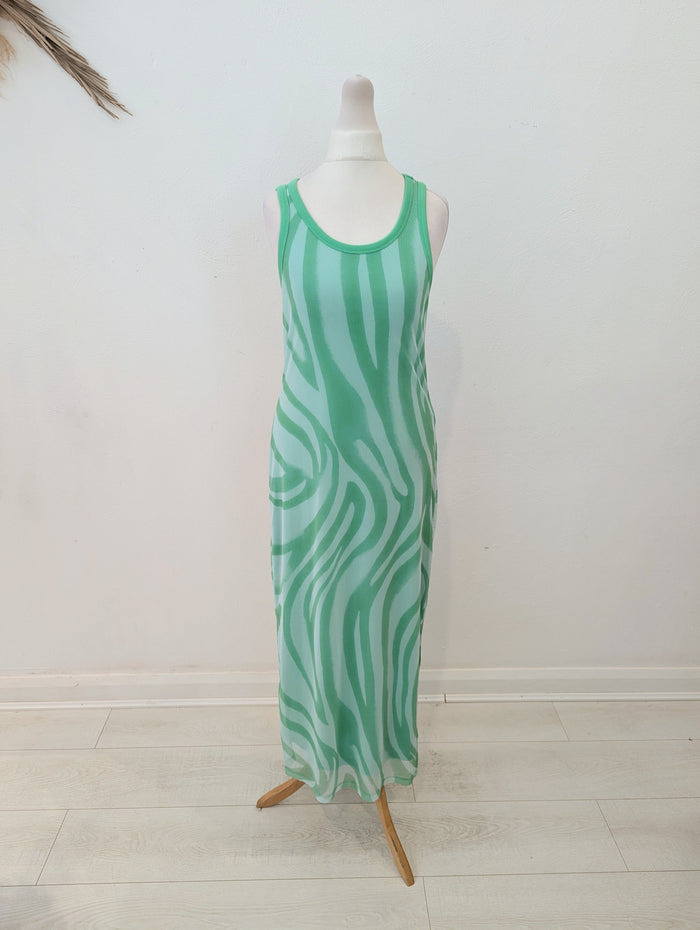 Marc Aurel Green Sleeveless Dress 8