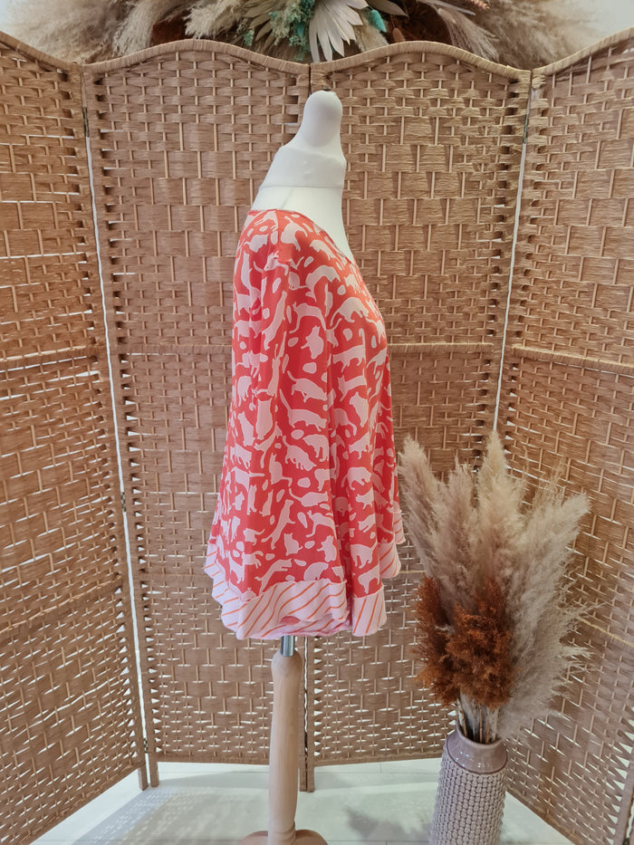 Marc Cain Orange Cat top M
