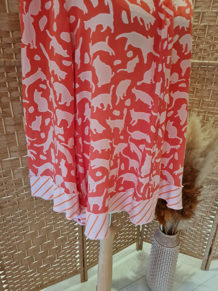 Marc Cain Orange Cat top M