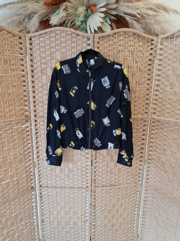 Marc Cain Perfume print Bomber M
