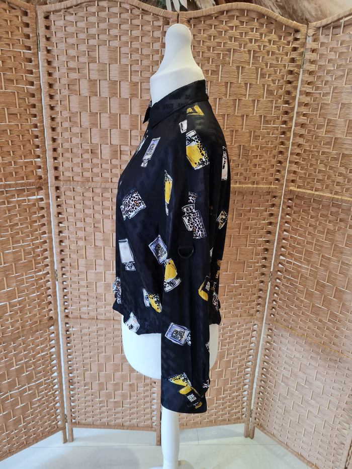 Marc Cain Perfume print Bomber M