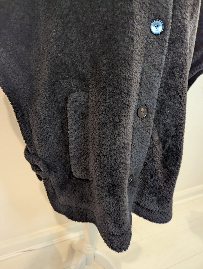 Marella Black Teddy Cape one size