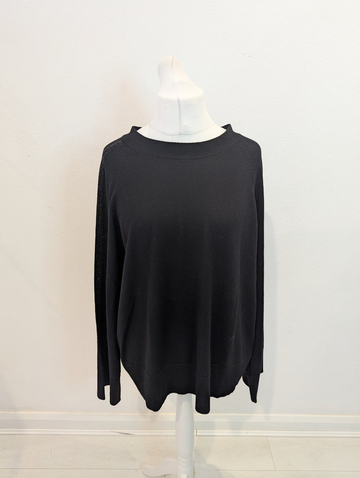 Marella Black tie back Jumper XXL
