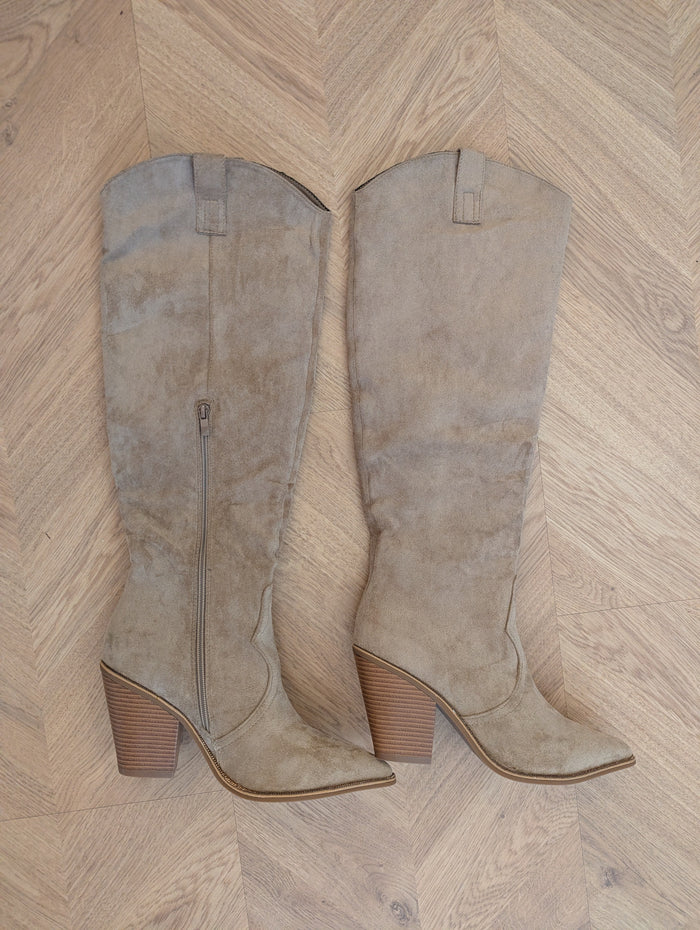 Marquiz taupe cowboy boots 41 New