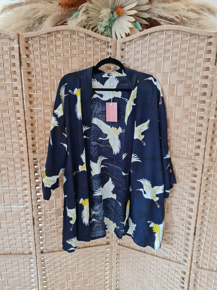 Masai Bird Print Kimono XS