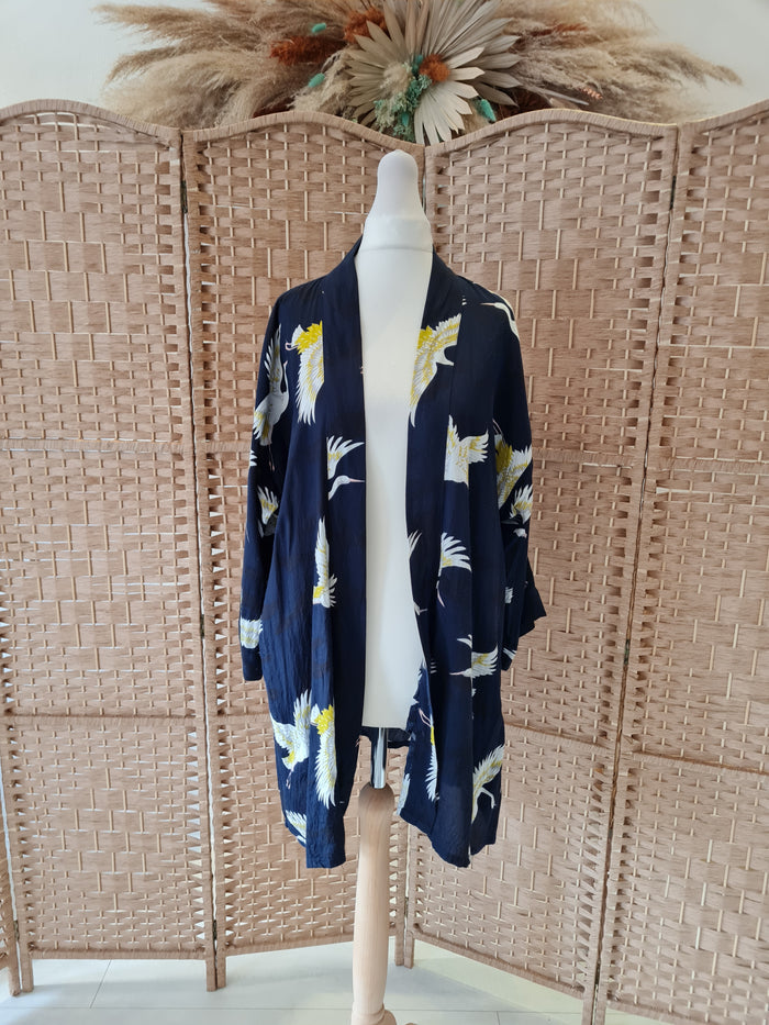 Masai Bird Print Kimono XS