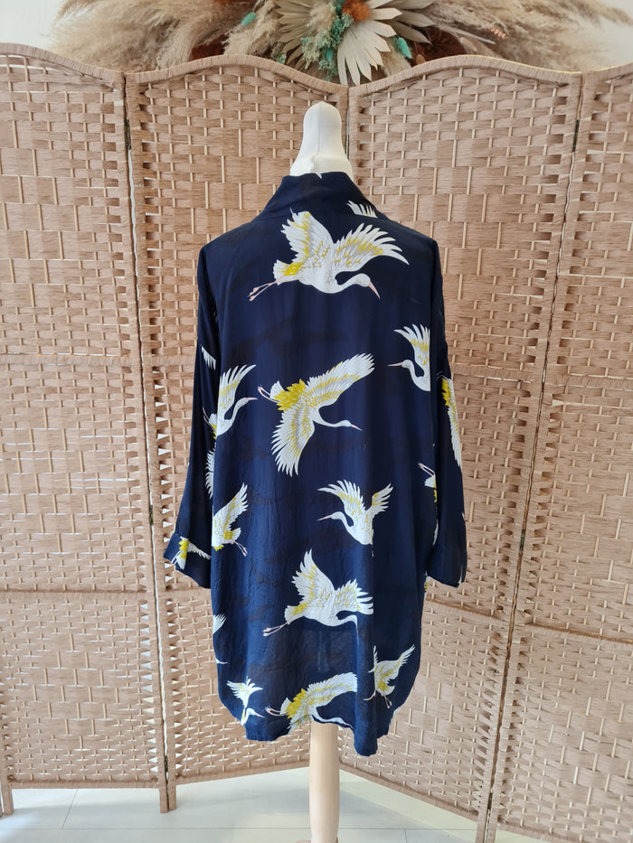 Masai Bird Print Kimono XS